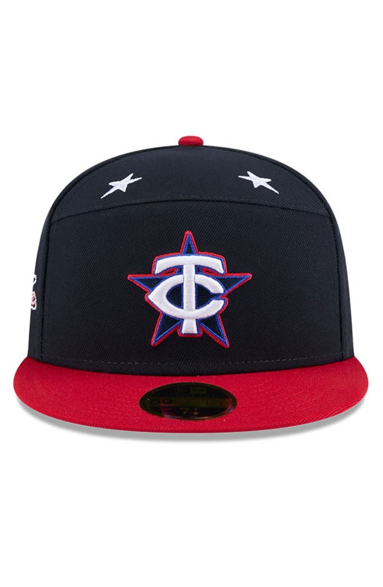 New Era Men's New Era Navy/Red Minnesota Twins 2025 MLB All-Star Game Workout Side Patch 59FIFTY Fitted Hat, Alternate, color, Navy