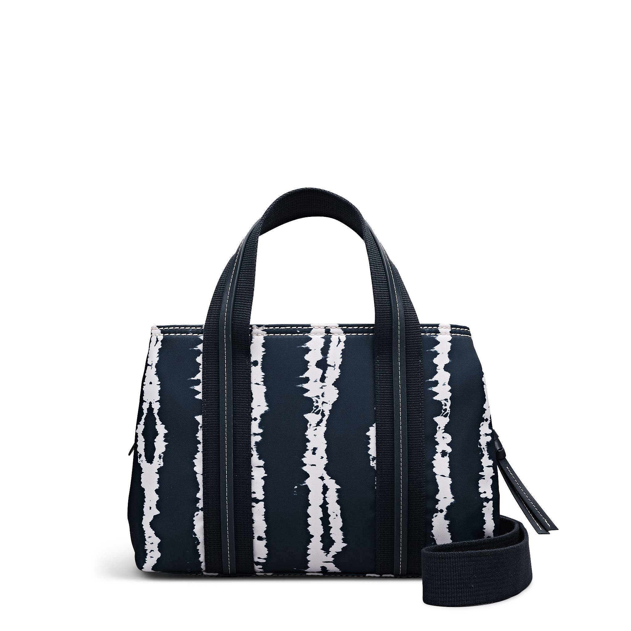 Radley Halley Row - Tie Dye Stripe Medium Ziptop Satchel Bag, Alternate, color, Naval