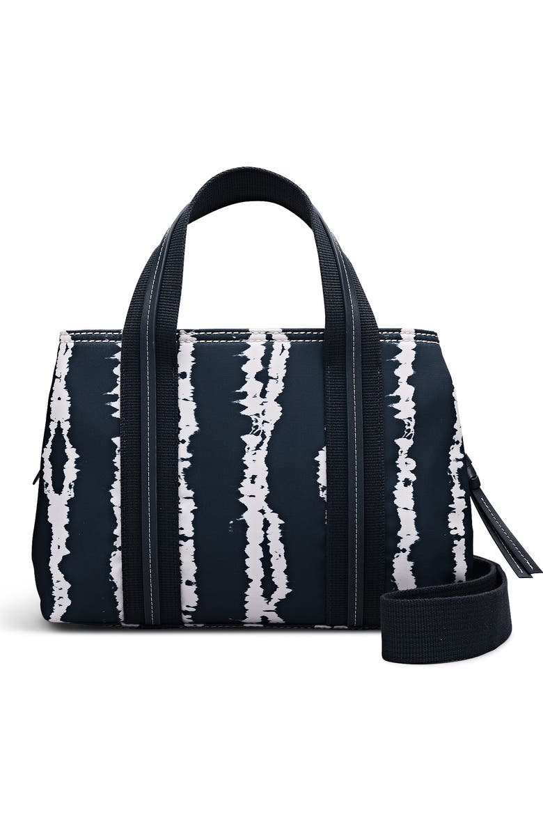 Radley Halley Row - Tie Dye Stripe Medium Ziptop Satchel Bag, Alternate, color, Naval
