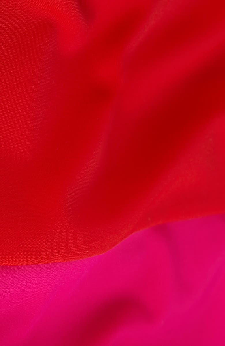 Topshop Colorblock One Piece Swimsuit, Alternate, color, 