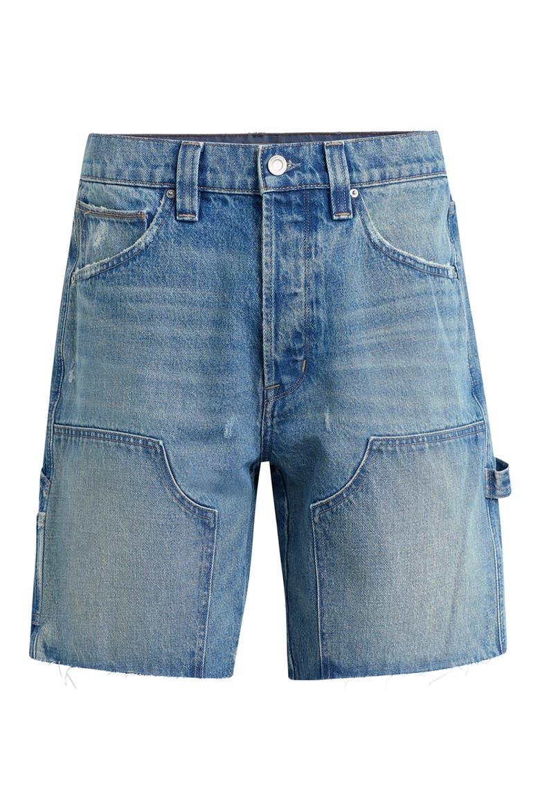Cutoff Denim Carpenter Shorts, Alternate, color, IRVINE