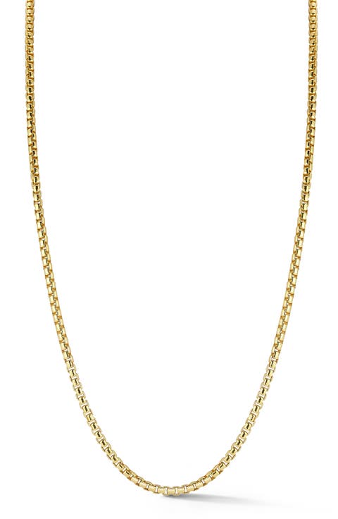Men's Rounded Box Chain Necklace