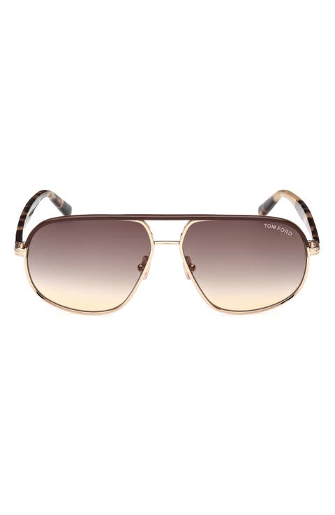 Maxwell 59mm Pilot Sunglasses