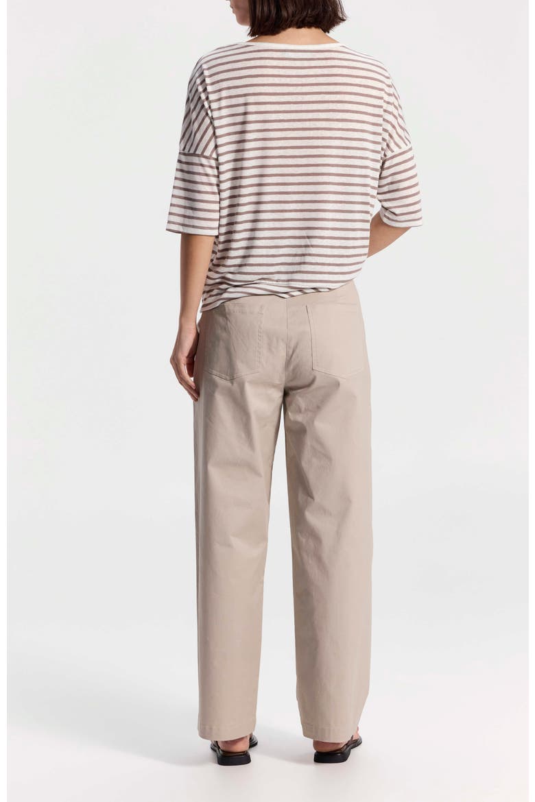 Striped T-Shirt, Alternate, color, Mocha Stripes