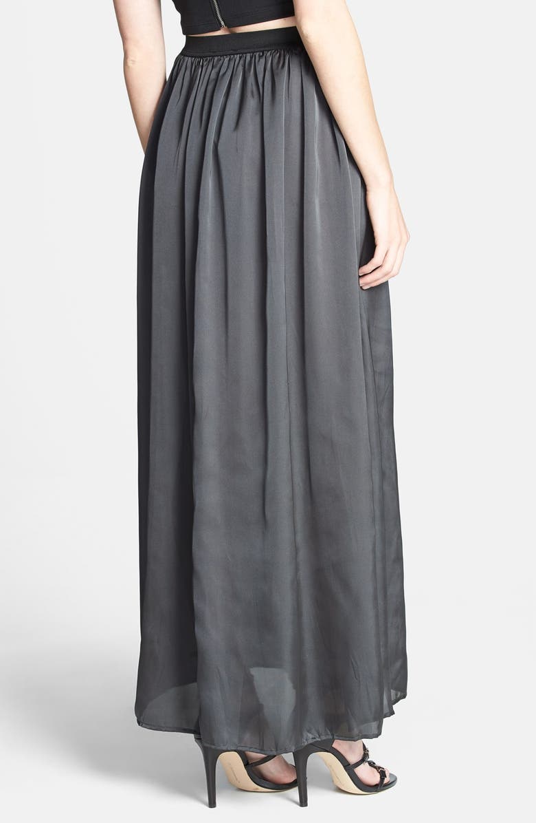 Dirty Ballerina Gathered Waist Maxi Skirt, Alternate, color,