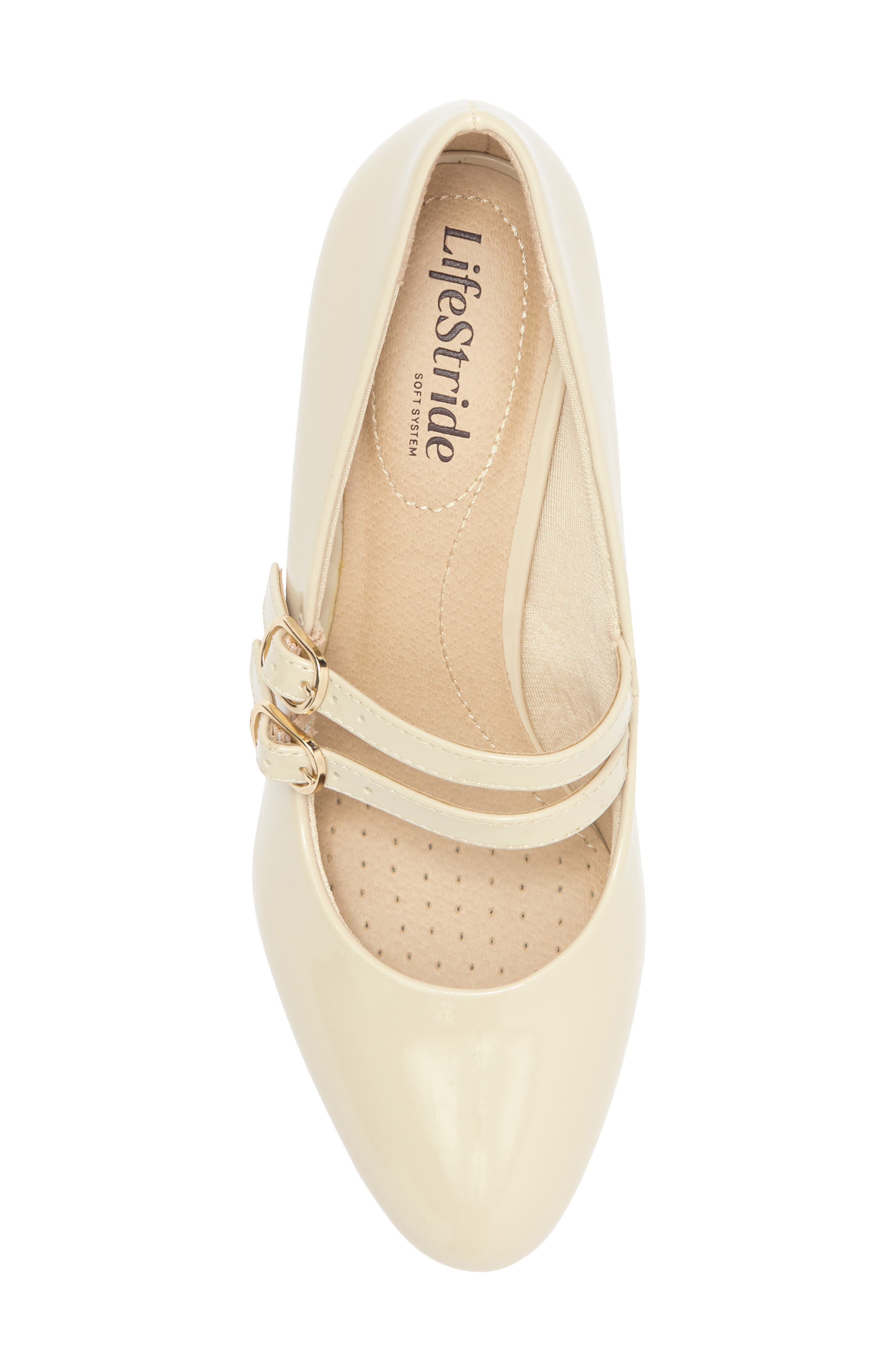 True Mary Jane Pump, Alternate, color, ALMOND MILK