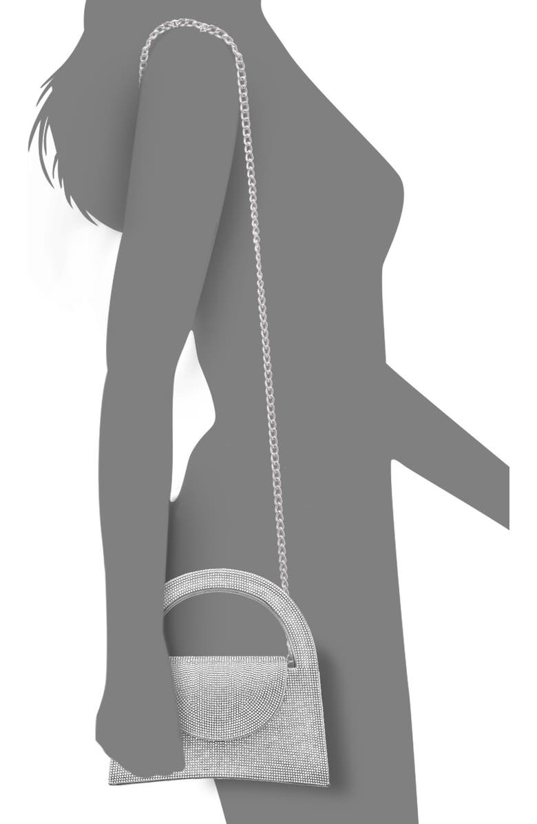 Nina Vixen Crystal Embellished Handbag, Alternate, color, Silver