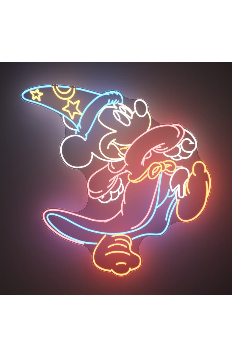 Yellowpop x Disney 'Fantasia' Mickey Sorcerer LED Neon Sign, Main, color, 