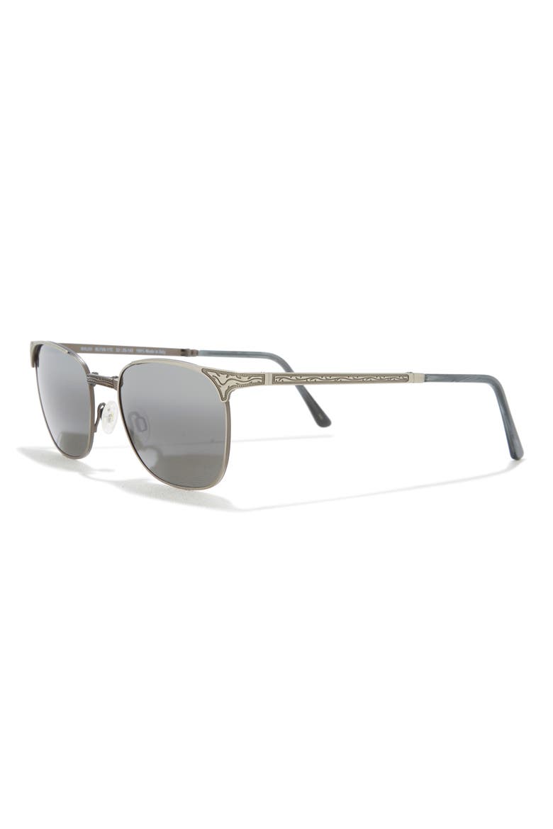 52mm Square Polarized Sunglasses, Alternate, color, PEWTER PEWTER GREY