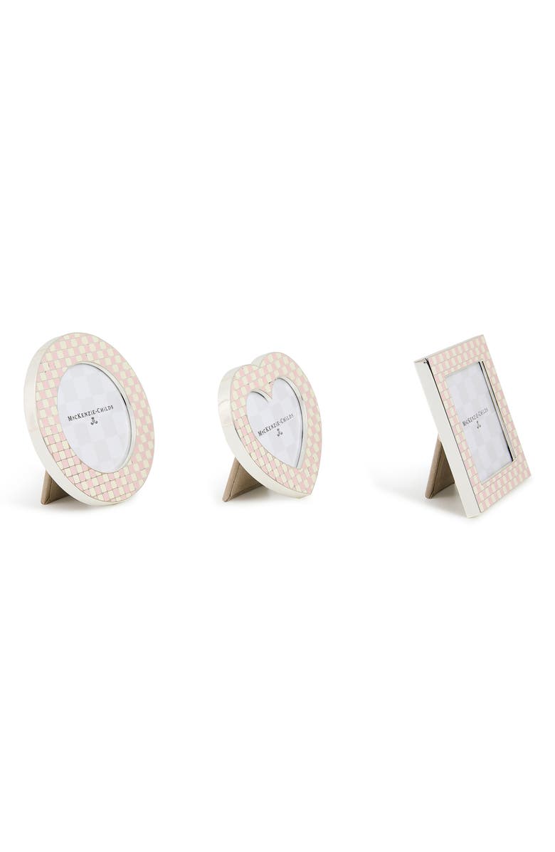 MACKENZIE CHILDS Set of Three Celebrate Rosy Assorted Frames, Alternate, color, Rosy