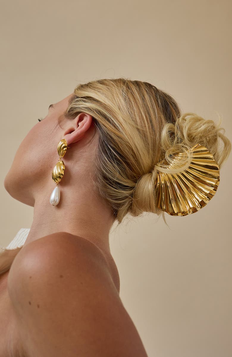 LELET NY Glossy Shell Claw Clip, Alternate, color,