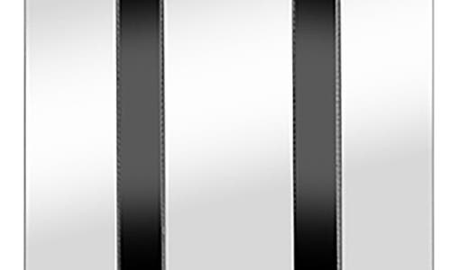 Van Heusen Stripe Dog Tag Pendant Necklace In Silver