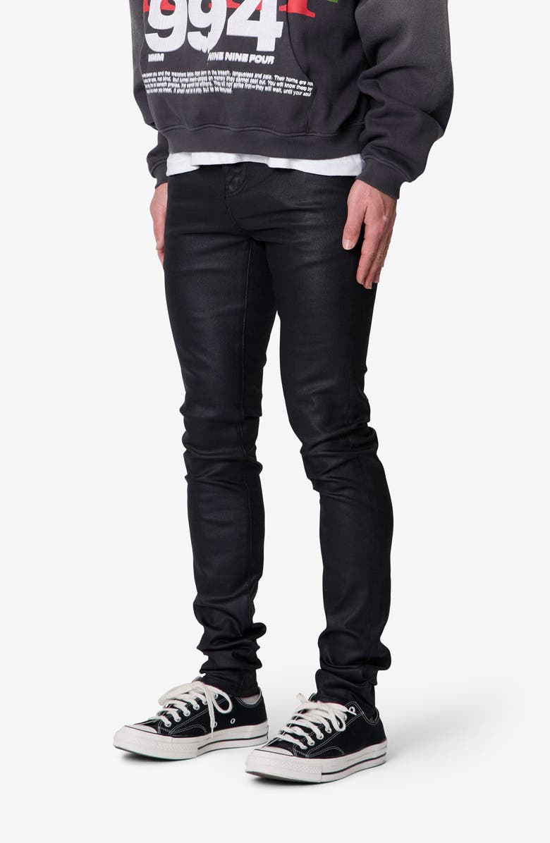 mnml Skinny Waxed Jeans, Alternate, color, 