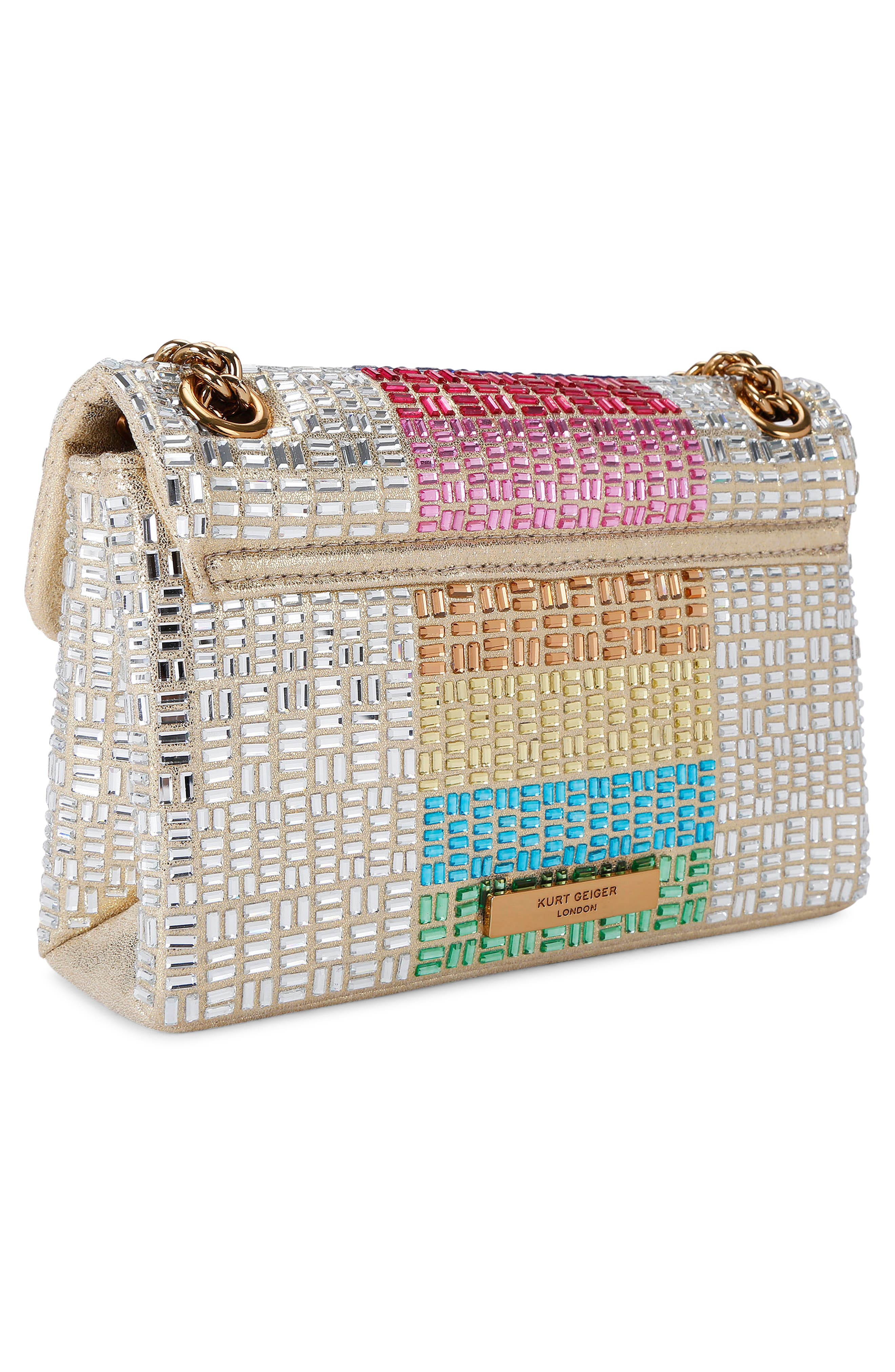 Kurt Geiger London Mini Kensington Crystals Convertible Crossbody Bag, Alternate, color, 