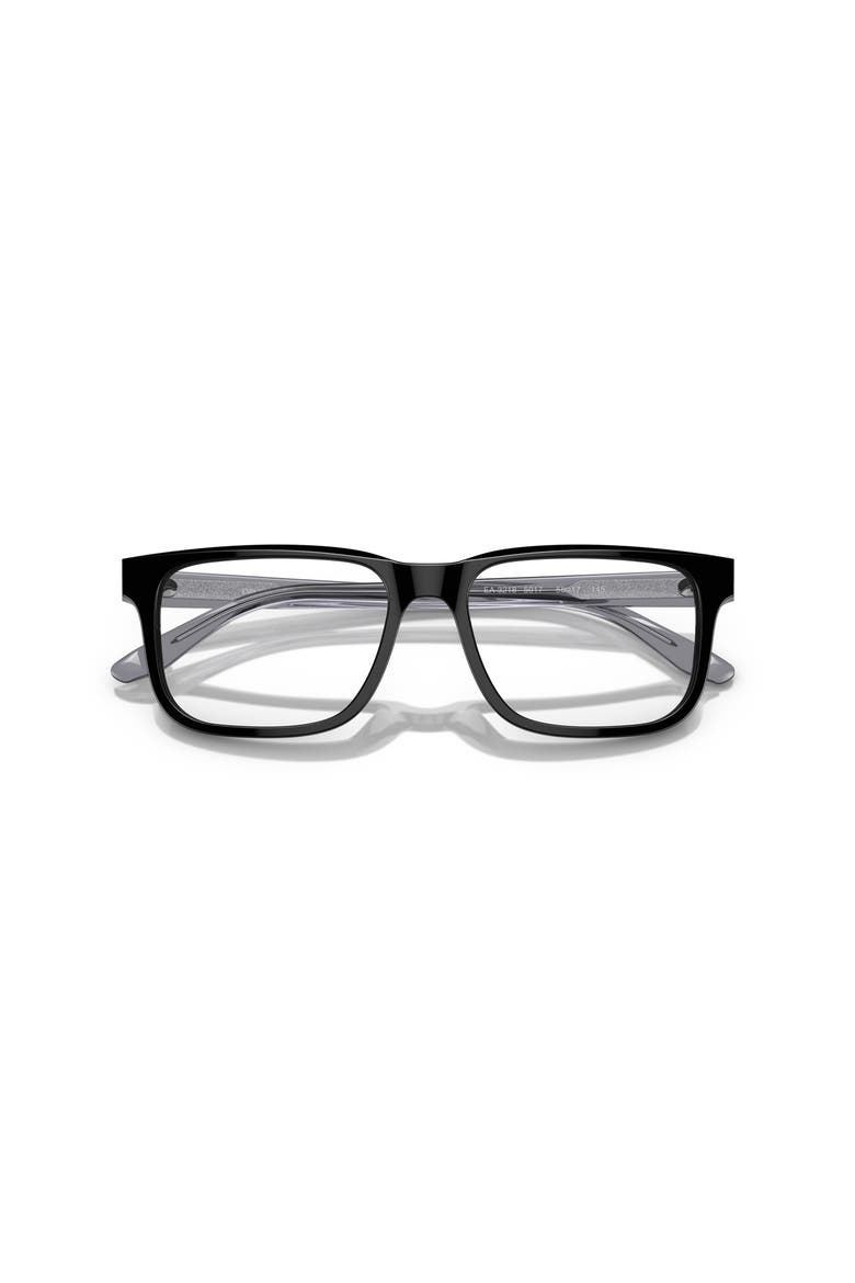 53mm Rectangle optical glasses, Alternate, color, Black