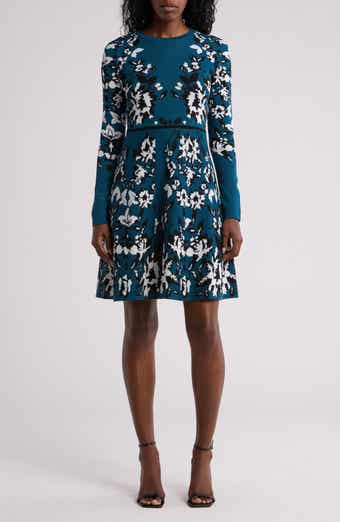 Eliza J Floral Long Sleeve Dress