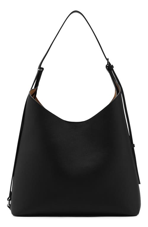 Mango Shopper Bag With Buckle In Black