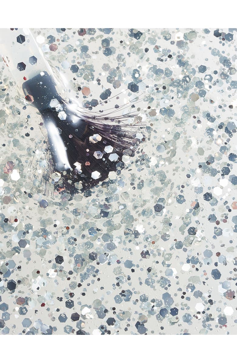 Le Mini Macaron Silver Glitter Special Effect Gel Top Coat, Alternate, color, Silver Glitter