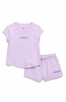 adidas Kids' Logo T-Shirt & Woven Shorts Set