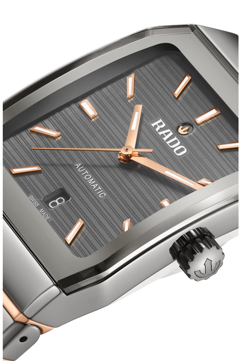 Anatom Automatic Ceramic Bracelet Watch, 32.5mm, Alternate, color, BLACK