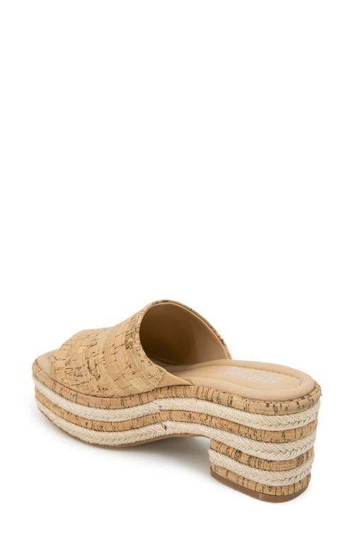 Reaction Kenneth Cole Elissa Platform Sandal In Natural Cork