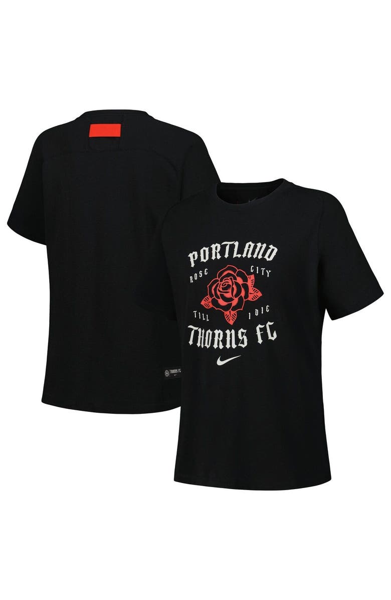 Nike Women's Nike Black Portland Thorns FC 2023 Travel T-Shirt, Main, color, 