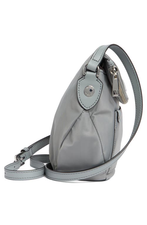 Marc Jacobs Preppy Nylon Mini Natasha Crossbody Bag In Rock Grey