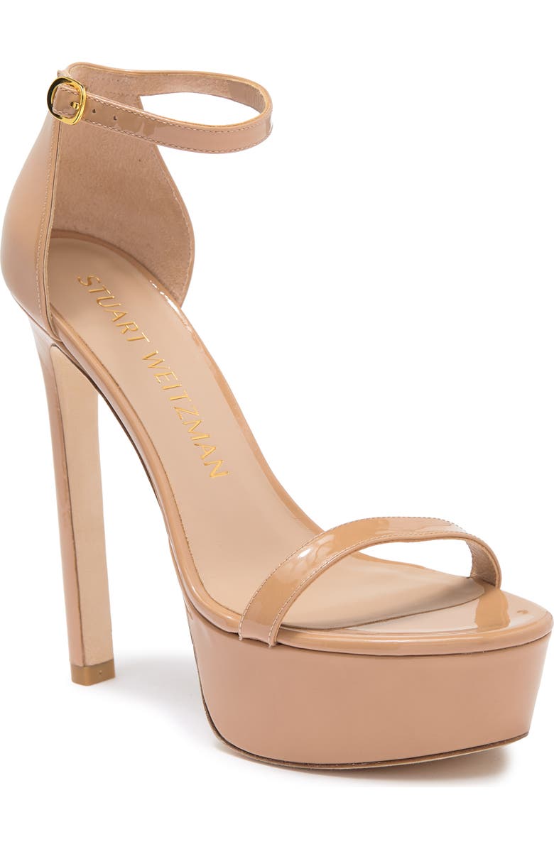 Stuart Weitzman Nudist Hollywood Platform Heeled Sandal, Main, color,