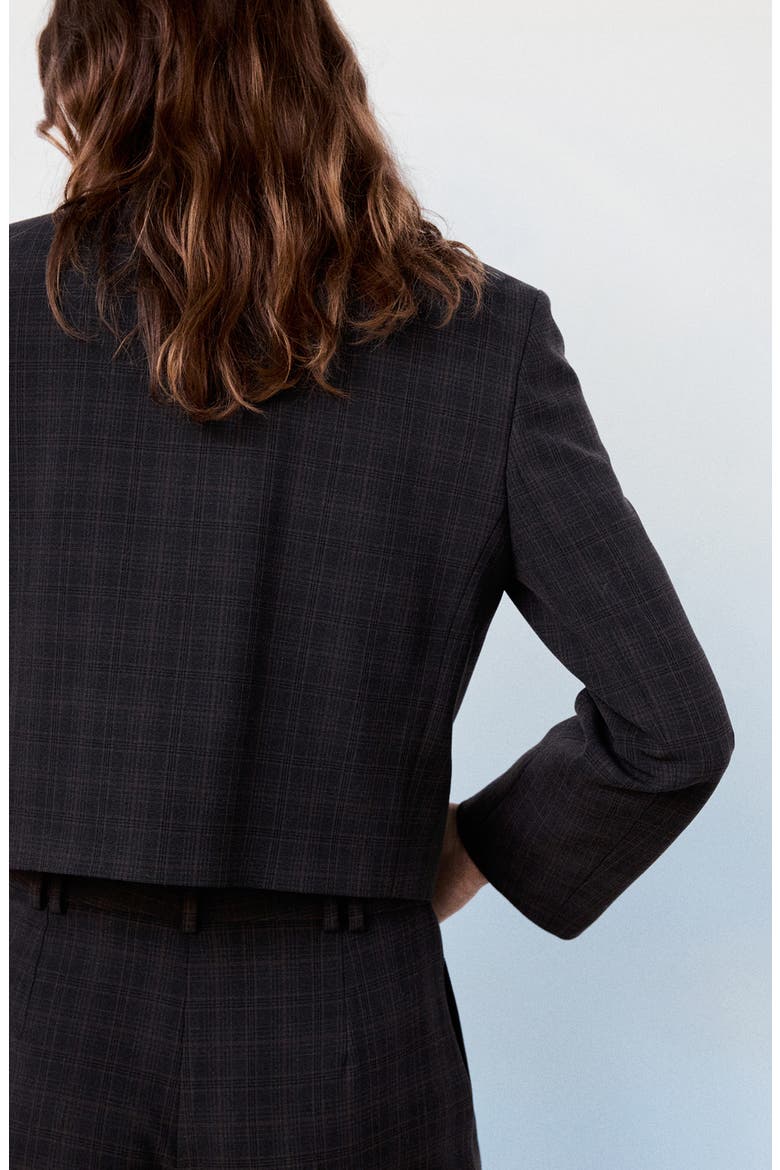 Vitoria Structured Blazer, Alternate, color, BROWN