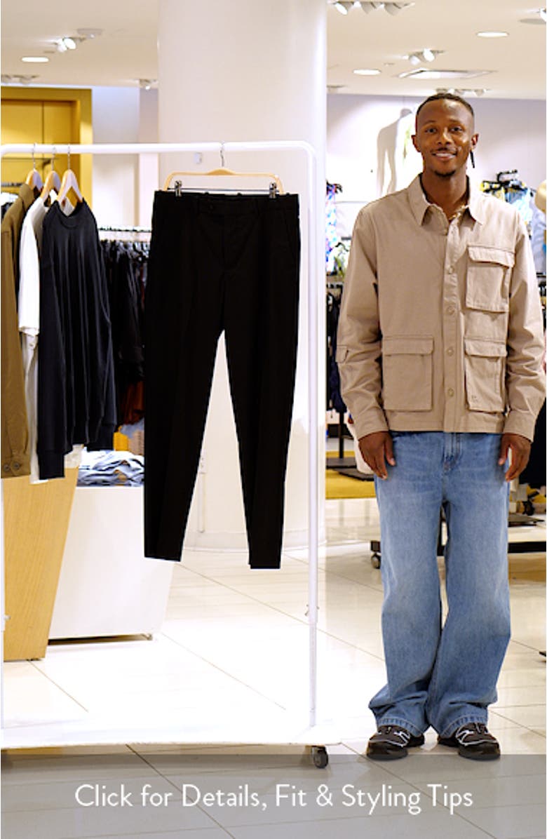 Pleated Straight Leg Suit Pants, sales video thumbnail