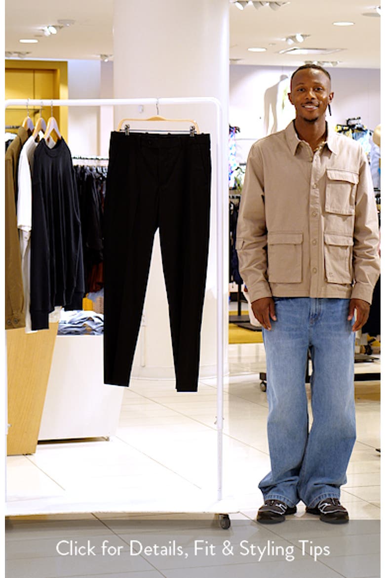 Pleated Straight Leg Suit Pants video