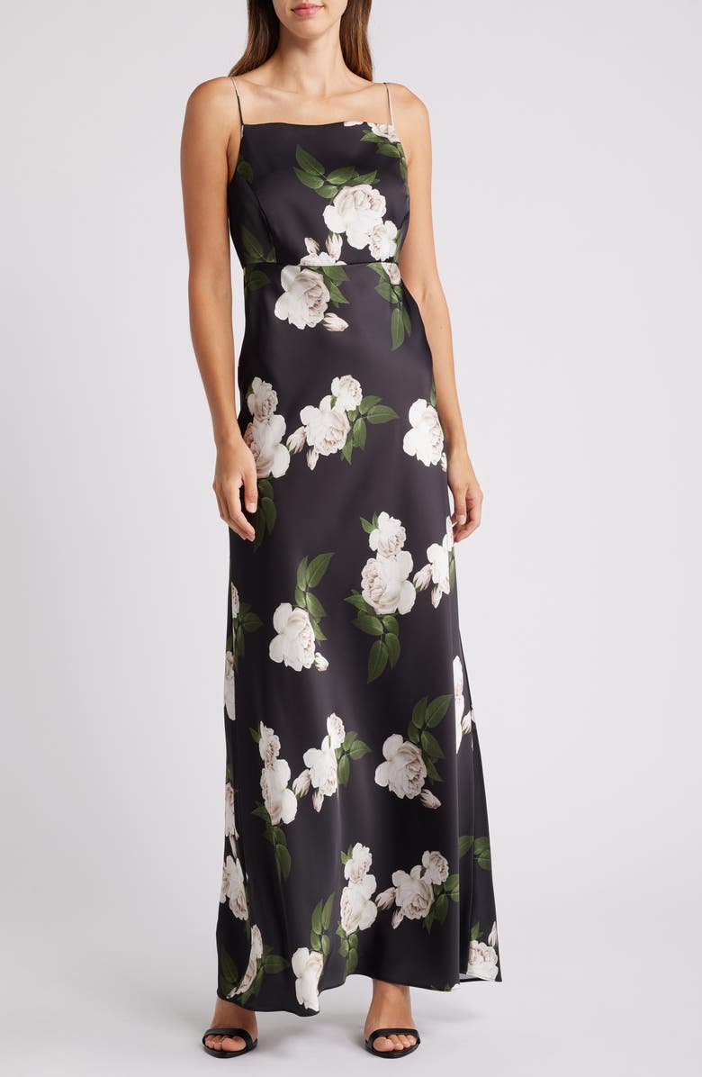 Sachin & Babi Shyla Satin Crepe Gown, Main, color, 