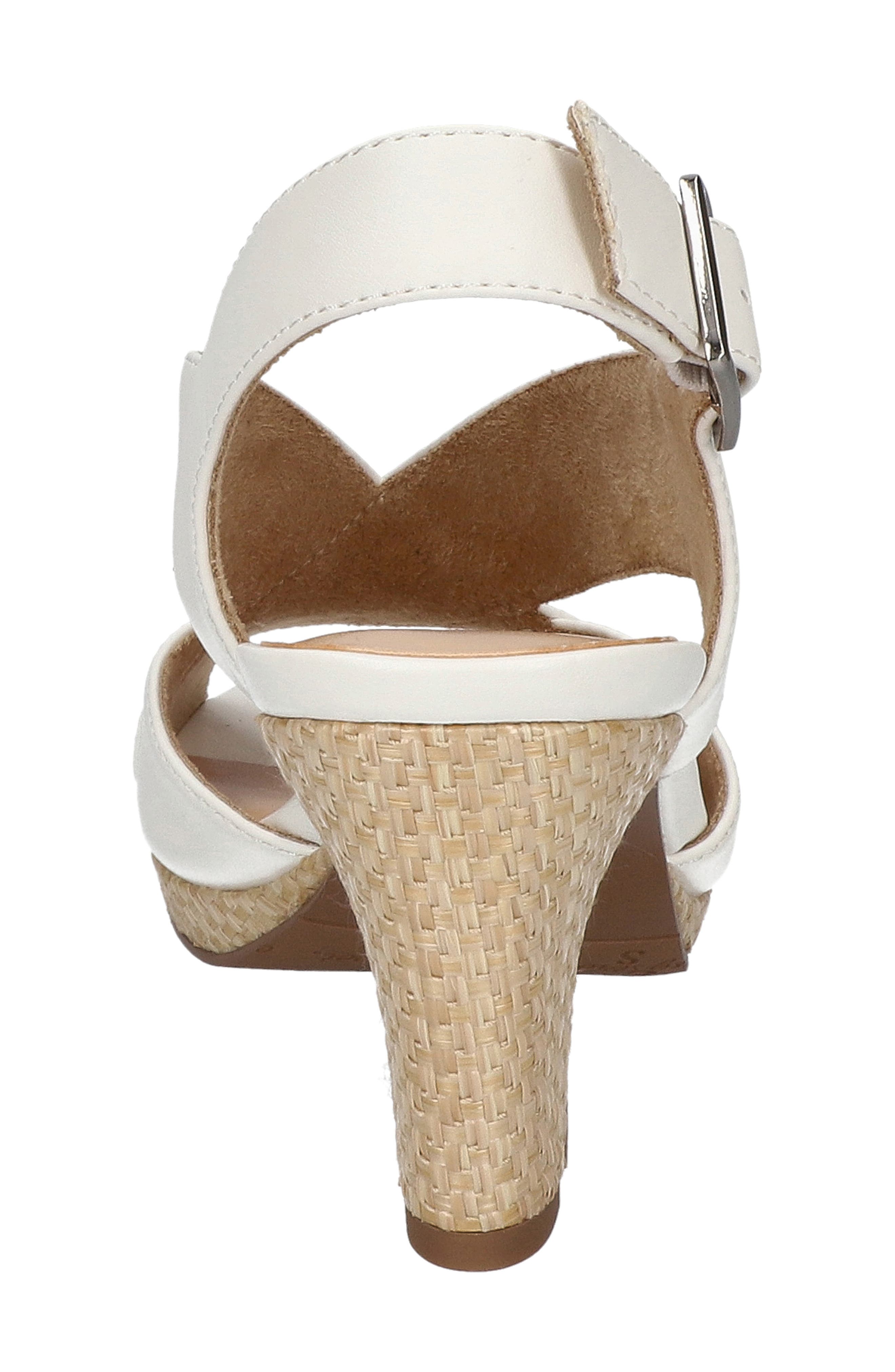 Christy Sandal, Alternate, color, WHITE WITH NATURAL WOVEN