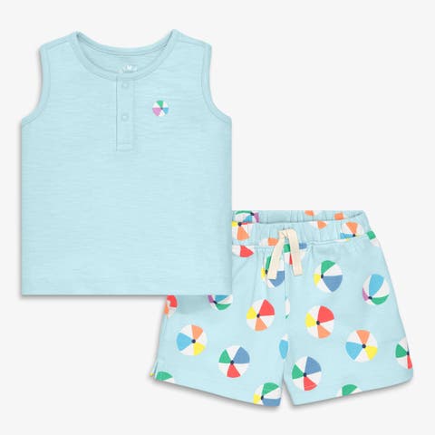 Baby Henley Tank Set
