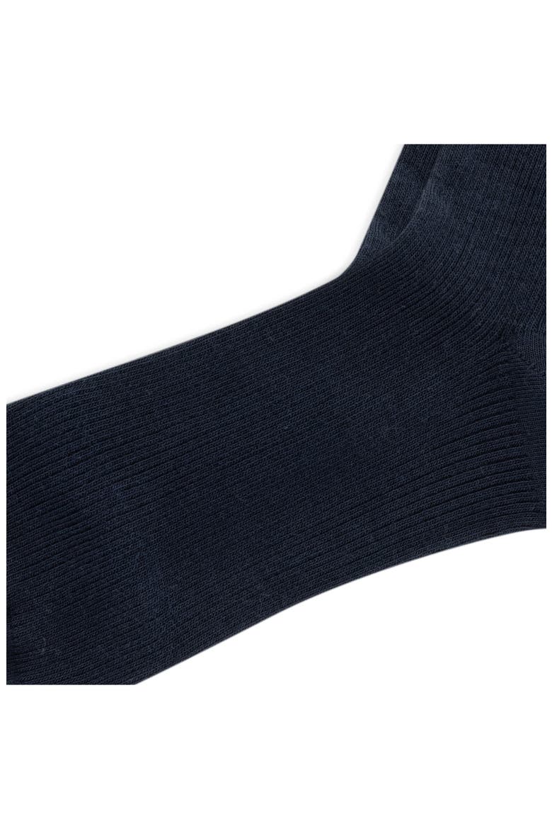 Rib Crew Socks, Alternate, color, NAVY