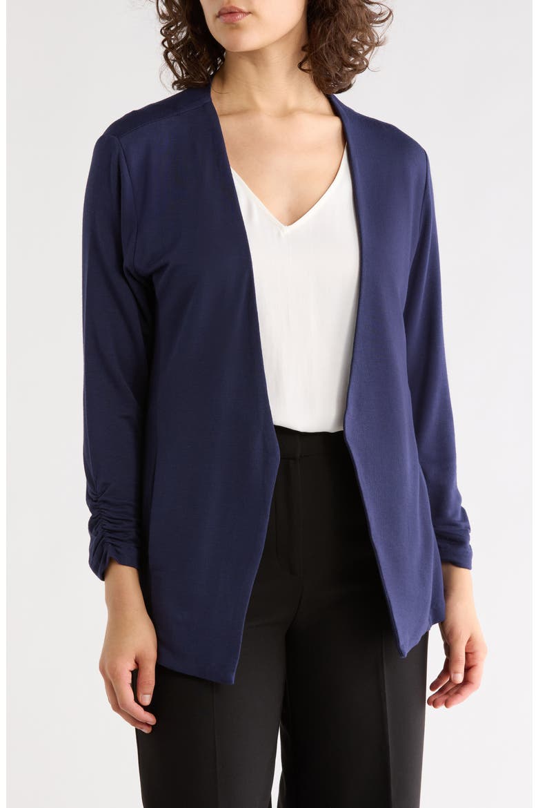 Irene Collarless Blazer, Main, color, PEACOAT NAVY
