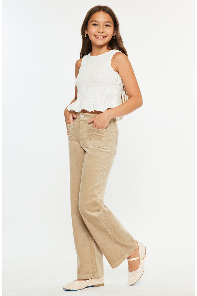 Sullie Ultra High Rise Wide Leg Jeans, Alternate, color, Beige