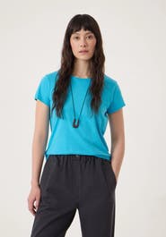 Hush Slim Fit Slub Cotton Crew T-Shirt