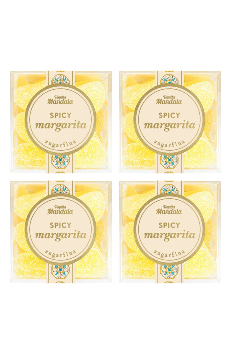 sugarfina x Tequila Mandala Spicy Margarita Set of 4 Candy Cubes, Main, color,