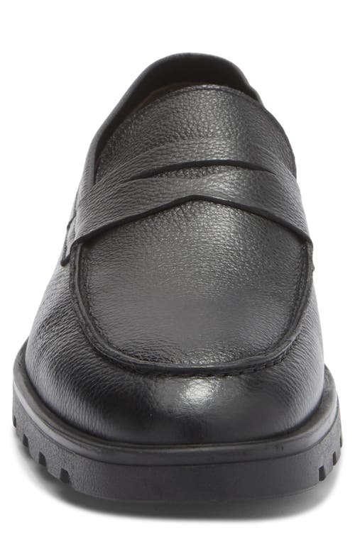 To Boot New York Orman Lug Sole Penny Loafer In Black