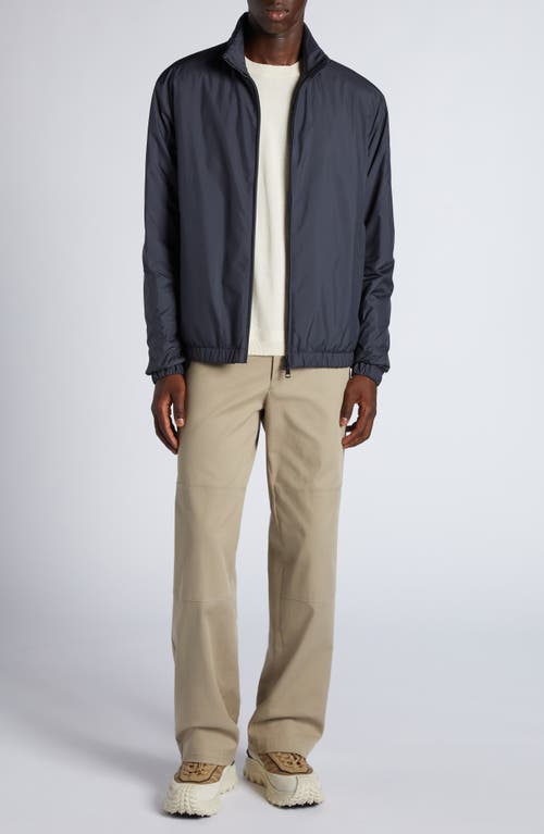 Moncler Berre Wind Resistant Down Jacket In Night Sky