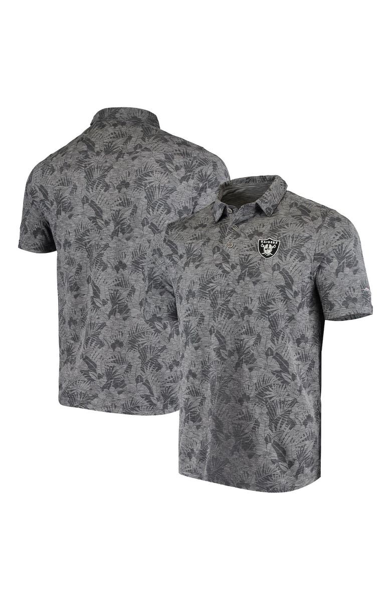 Tommy Bahama Men's Tommy Bahama Black Las Vegas Raiders Sport Palmetto Palms Polo, Main, color, 