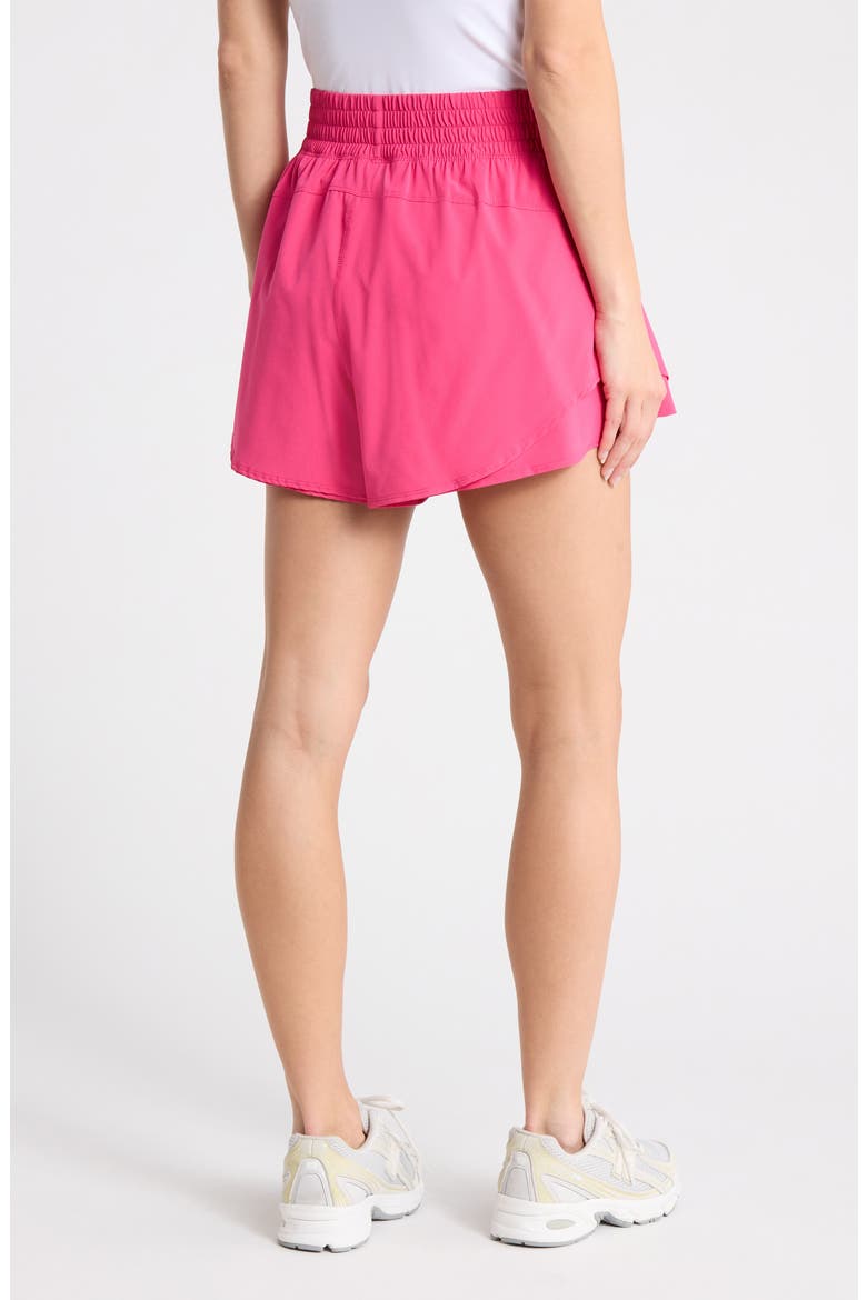 Lightstreme High Waist Layered Running Shorts, Alternate, color, RASPBERRY SORBET