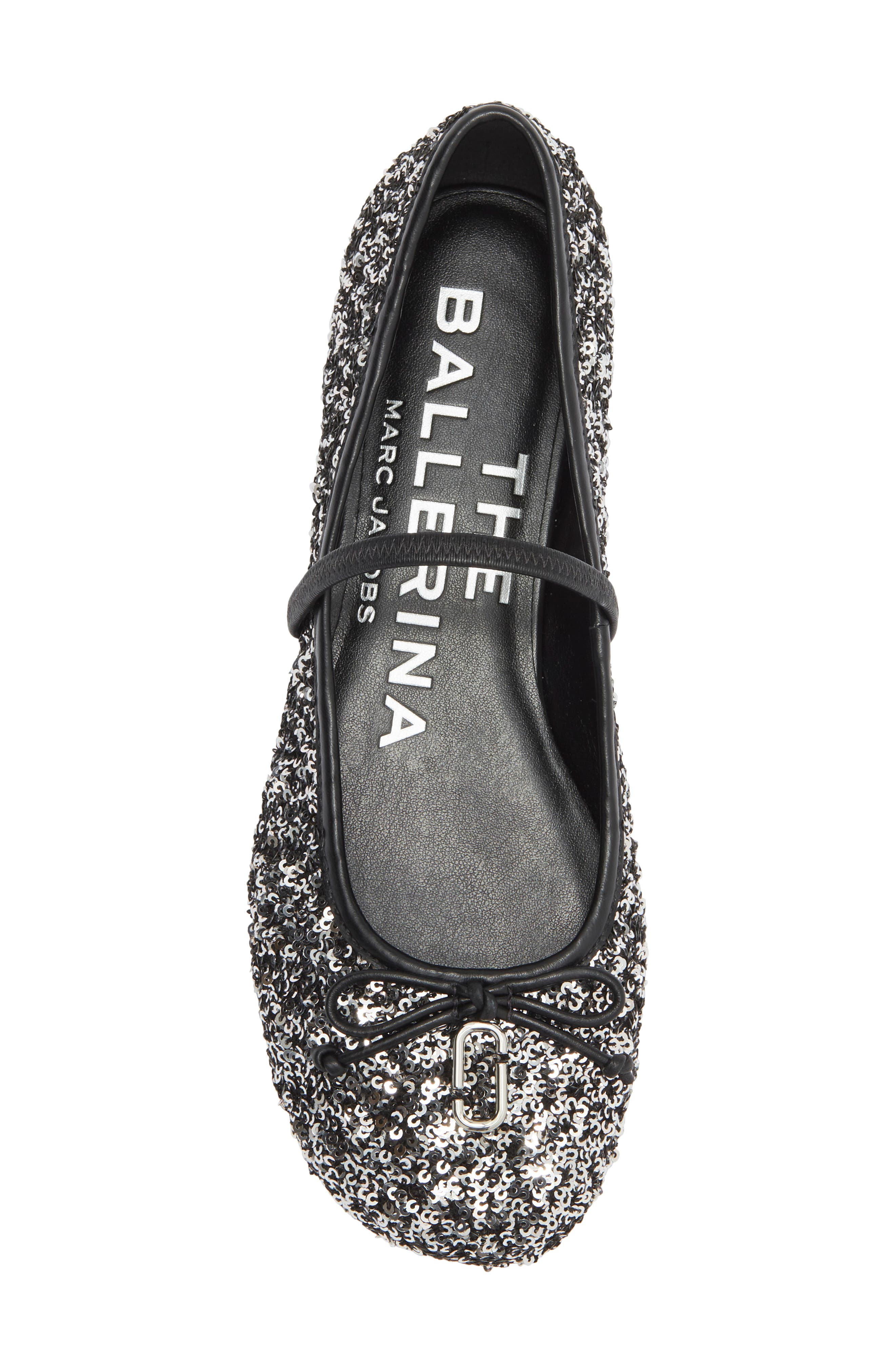The Sabrina Ballerina Flat, Alternate, color, SILVER