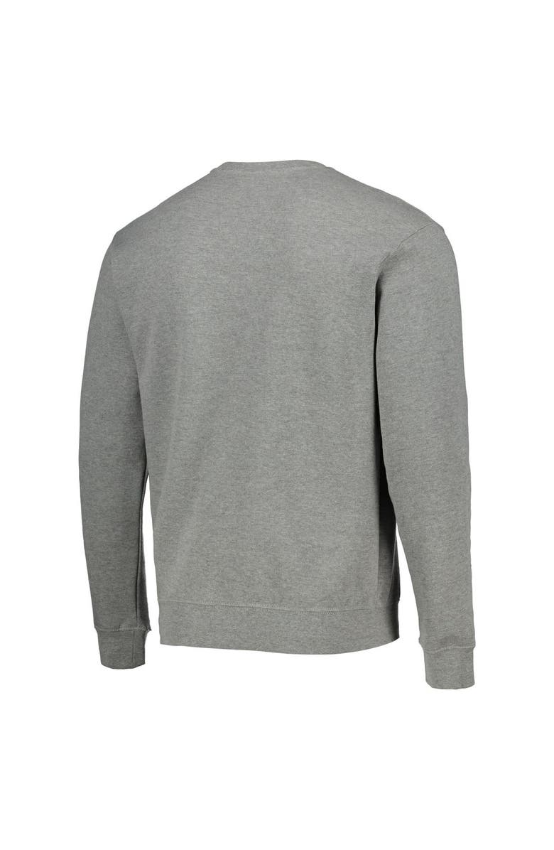 COLOSSEUM Men's Colosseum Heathered Gray Pitt Panthers Arch & Logo Sweatshirt, Alternate, color, Heather Gray