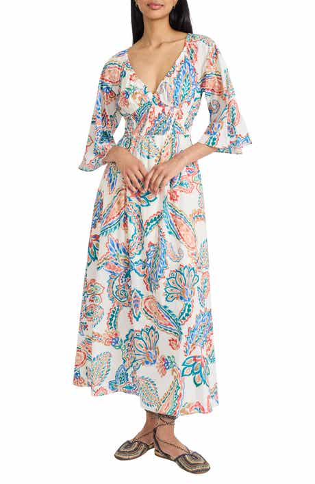 Floral Cutout Midi Dress