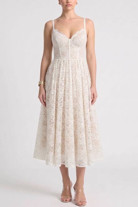 All-in-One Corset Bodice Built-In Shapewear Dress