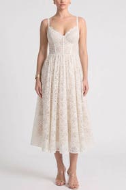 Popilush All-in-One Corset Bodice Built-In Shapewear Dress