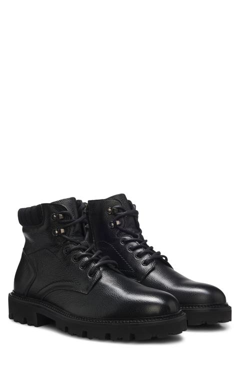 Julio Lugged Moc Toe Leather Boot