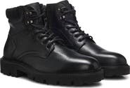 BOSS Julio Lugged Moc Toe Leather Boot